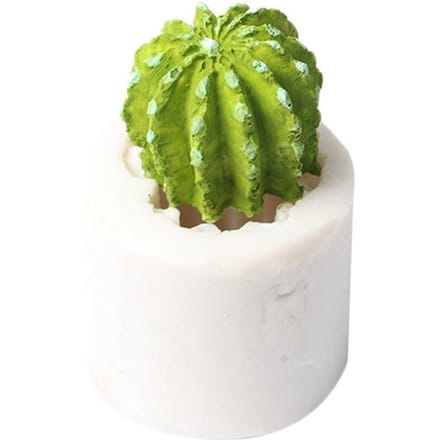 3D DIY Cactusvorm Cake Bakken Koekje Chocolade Suikerpasta Voedsel Siliconen Vorm Bakvorm green