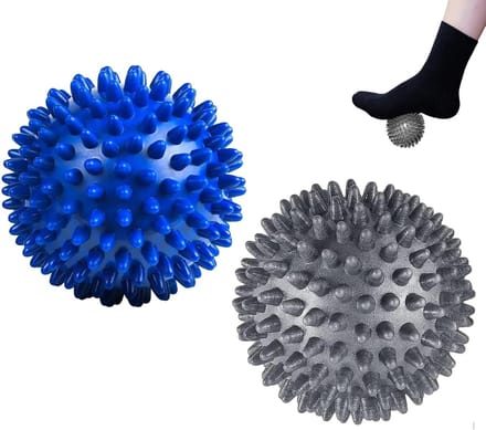 Dailygoods- Massagebal 2 Stuks - Egelballen 7,5 cm - Triggerpointmassage - Spierherstel - Stressvermindering - Duurzaam Rubber - Massagestimulator