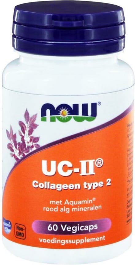 Now Foods - UC-II Collageen Type 2 - Met Aquamarin Roodalg Mineralen - 60 Vegicaps
