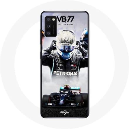 Hoesje - Formule 1 - Samsung Galaxy A41 - Valtteri Bottas - Zwart - Hard zwart