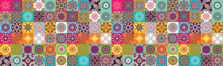 Zelfklevende achterwandsticker - CARRELAGES DU SUD - 60x200cm