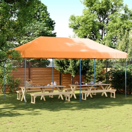 vidaXL - Partytent - inklapbaar - pop-up - 580x292x315 - cm - oranje
