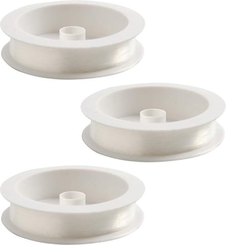 Rayher Nylon hobby draad - 3x - transparant - 0,25 mm x 100 meter - visdraad - knutseldraad/ophangdraad