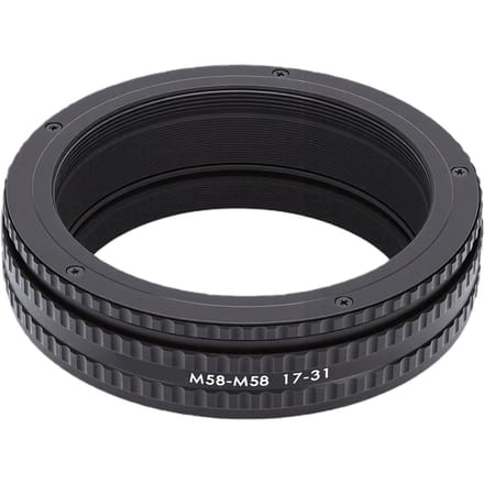 Focusing Helicoid Adapter M58 17 31mm Verstelbare Focusing Helicoid Buis Macro Verlengbuis Adapter Converter Connector black