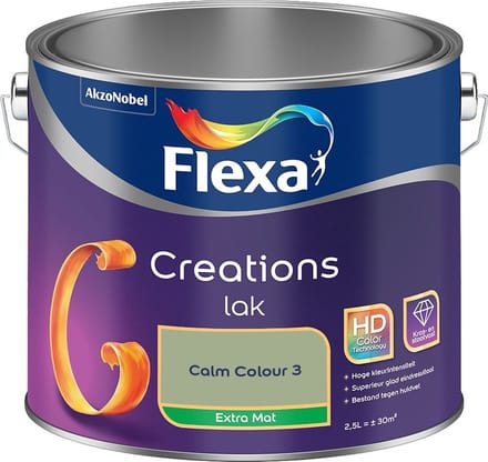 Flexa - Creations Lak Extra Mat - Calm Colour 3 - Mengverf - 2,5 L