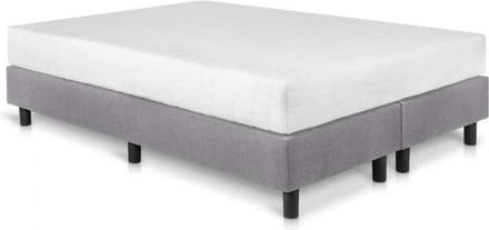 Bed4less Boxspring 140 x 200 cm - Met Matras - Tweepersoons - Grijs