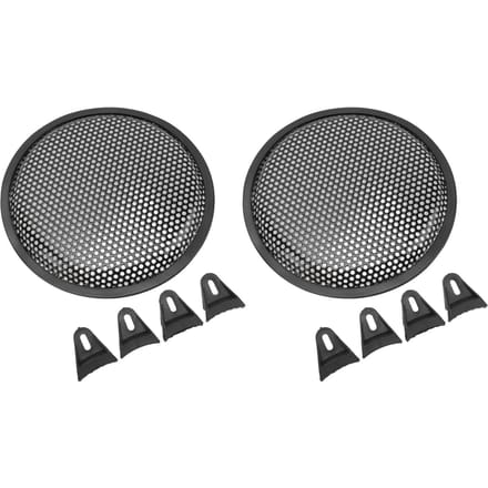 2 Pièces Cache Grille de Haut-Parleur 8 Pouces Voiture Camping-car Métal Fer Noir Cache Grille Maille Subwoofer gray