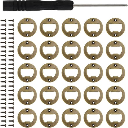 Solidchoice - Set van 25 Retro Flesopeners van Hoogwaardige Staal