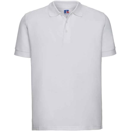 Russell Heren Ultimate Piqué Katoen Poloshirt (Wit)