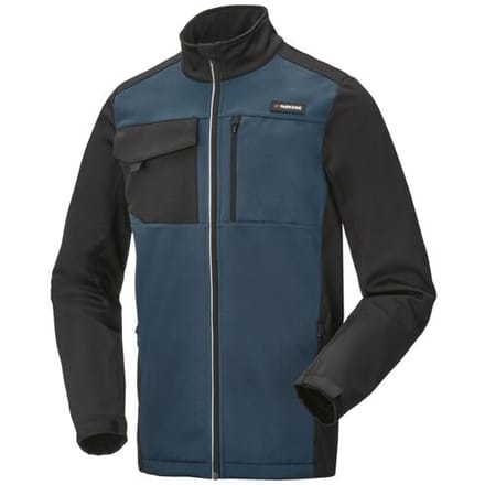 PARKSIDE Heren softshell jas (Zwart/blauw, M)