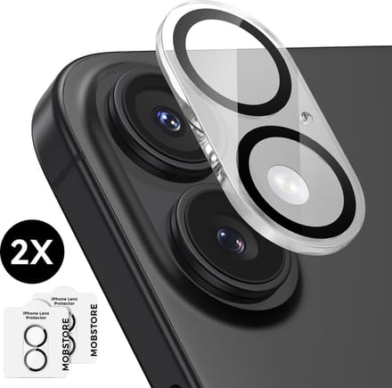 Camera Lens Screen Protector geschikt voor iPhone 17 Camera Lens Screen Protector - Screenprotector - Camera Protector geschikt voor iPhone 17 - Gehard Glas - 2 stuks