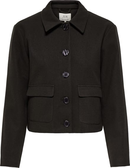 Jacqueline de Yong bruine dames blazer   Punt kraag   Regular fit   Klepzakken   Knoopsluiting   Duurzaam   Lange mouw Bruin M
