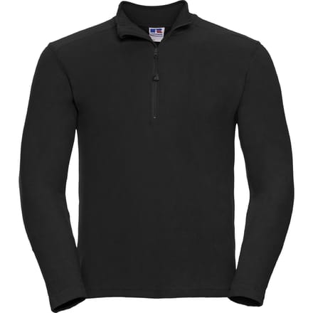 Russell Heren Authentieke Kwartier Ritssweatshirt (Zwart)