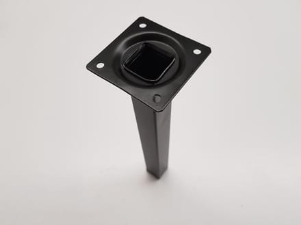 meubelpoot vierkant 25cm zwart