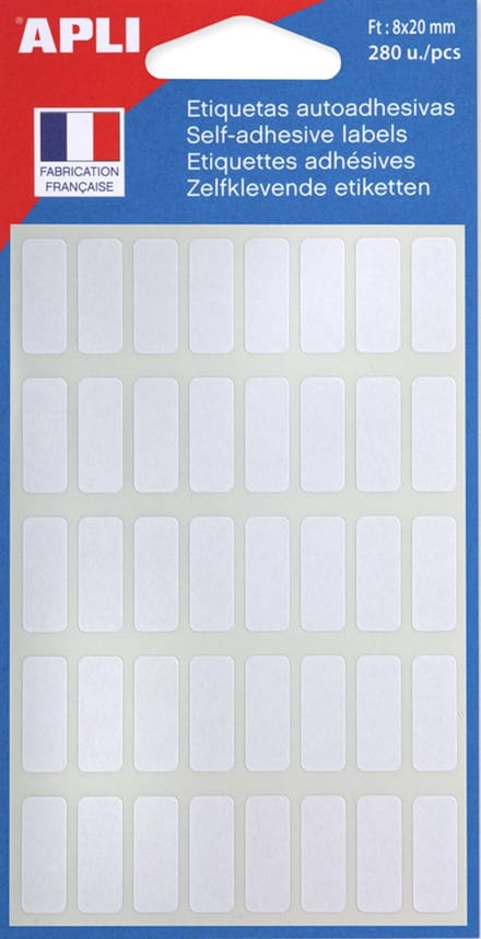 Alleskunner-etiketten, 38 x 58 mm, wit