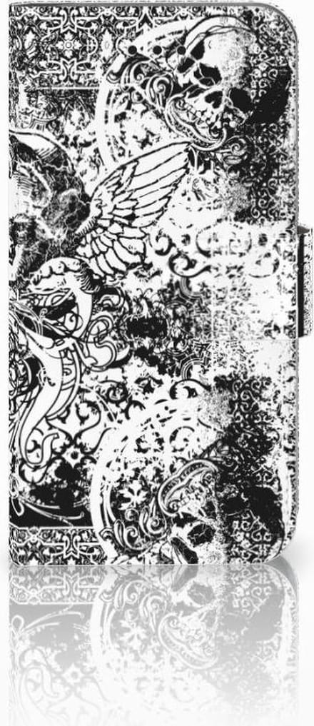 Telefoonhoesje met Naam Apple iPhone X | Xs Skulls Angel