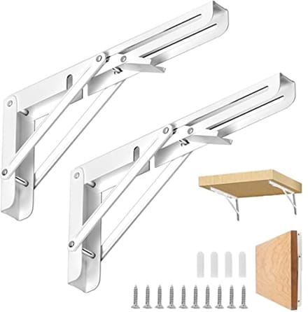 Klapconsole Set van 2 - Zwaar Belastbaar 200 mm - Ruimtebesparende Hoekplankdrager