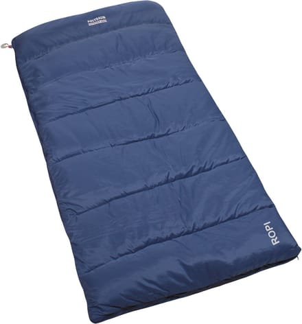 Polydaun Ropi - junior slaapzak - travel - ripstop - GRS 3D Polarsoft® vulling - blauw/grijs - 70x160 cm