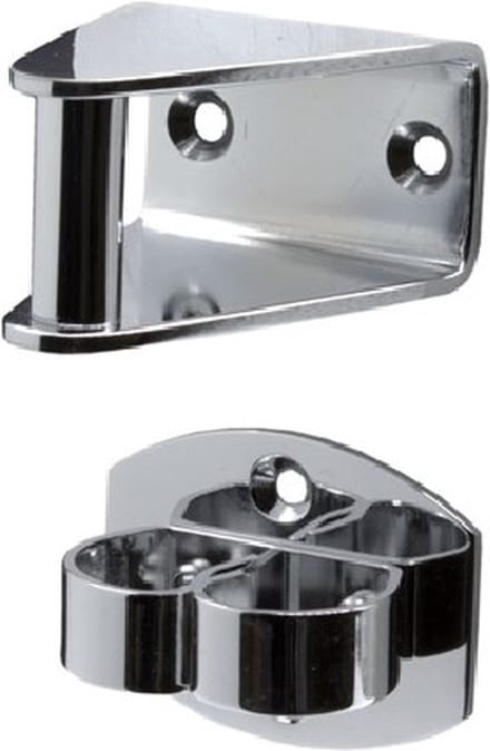 Deurvastzetter - Deurklem - 70mm - Messing gepolijst chroom - S&B - 253001.6