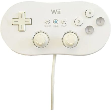 Nintendo Wii Classic Controller-Wit (Wii) Gebruikt