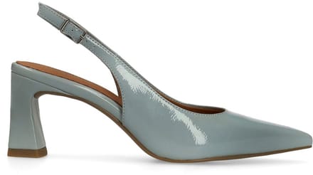 No Stress - Dames - Blauwe lak slingbacks - Maat 41