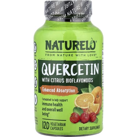 NATURELO, met Quercetine en Citrusbioflavonoïden, 120 Vegetarische Capsules