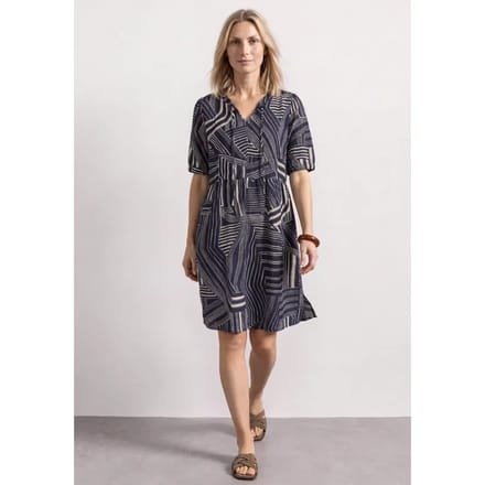 Kniehoge jurk met strikdetail