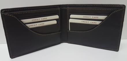 Bloomsbury Billfold - Portemonnee - Laag Model - Zonder Kleingeld - Donkerbruin