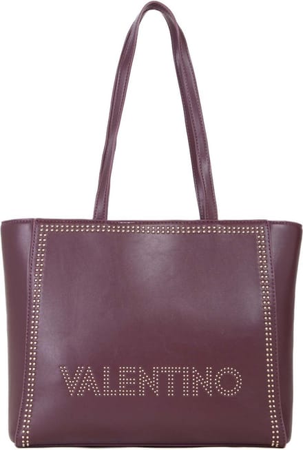 VALENTINO schoudertas Shine Re Shopping Bag Vino wijnrood