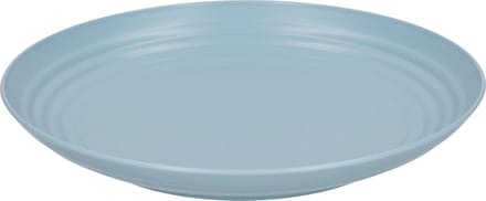 Plasticforte Rond bord/camping bord - D25 cm - ijsblauw - kunststof