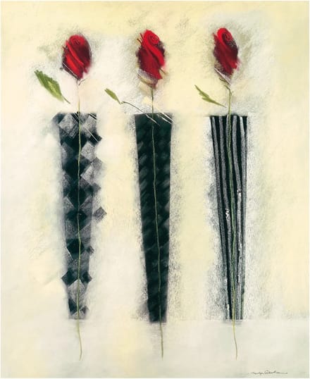 Kunstdruk Marilyn Robertson - Rot und Schwarz II 50x60cm
