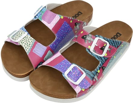 DOGO Stella Dames Sandalen Patch Fish 36