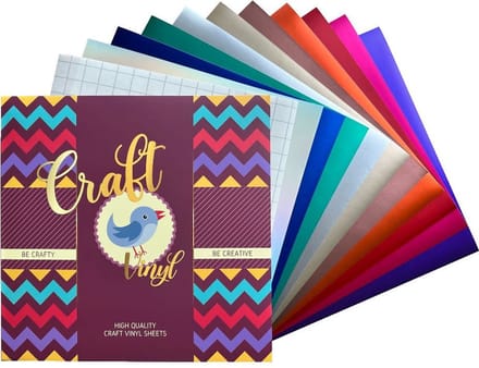 Vinyl Folie set - Superior Matte Chrome (Cricut, Silhouette & LOKLiK Compatible, Stickers & DIY)