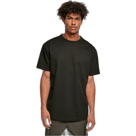 Urban Classics - Recycled Curved Shoulder Heren T-shirt - L - Zwart