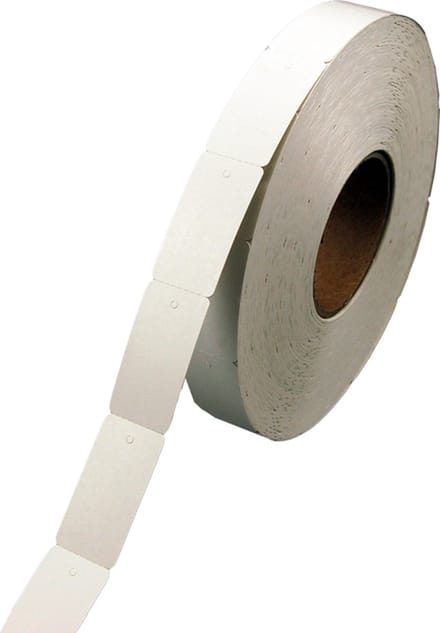 Etiket | Confectie-etiket | karton | 58x30mm | wit | rol à 2000 stuks
