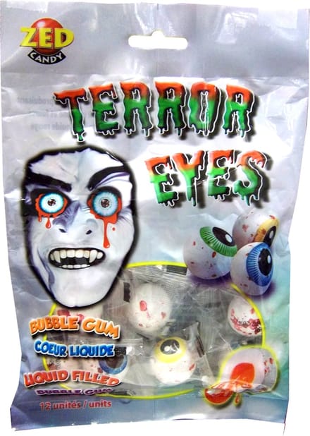 Zed Terror Eyes - 1 zakjes x 12 kauwgomballen
