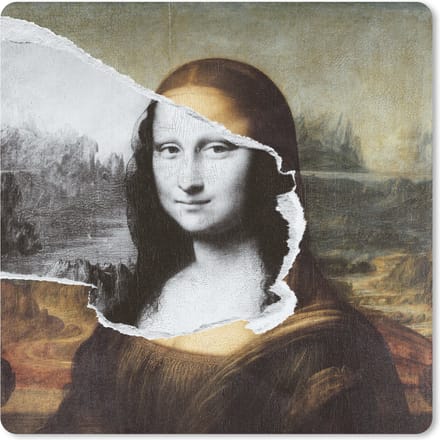 Muismat 20x20 cm - Mousepad Mona Lisa - Da Vinci - Oude Meesters - Muismatten