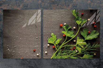 TMK ArtDeko - Snijplank en Beschermplaat - 100x52 cm - Gehard Glas - Multifunctioneel