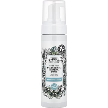 Poo-Pourri, Pet-Pourri™, No-Rinse Deodorizing Shampoo Foam, Pawsitively Fresh, 177 Ml (6 Fl Oz) white