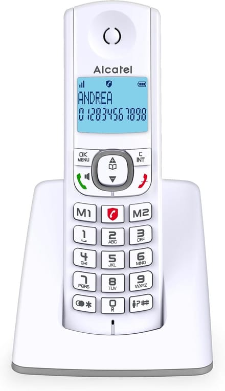 Draadloze huistelefoon met oproepblokkering en handsfree functie