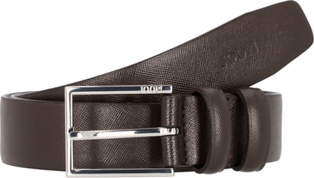 JOOP! Leren Riem Elegant Coll. Belt 3,5 CM W100 D`Brown Donkerbruin