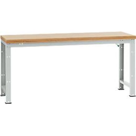 Manuflex werkbank Profi standaard, Tafelblad multiplex B 2000 x D 700, lichtgrijs