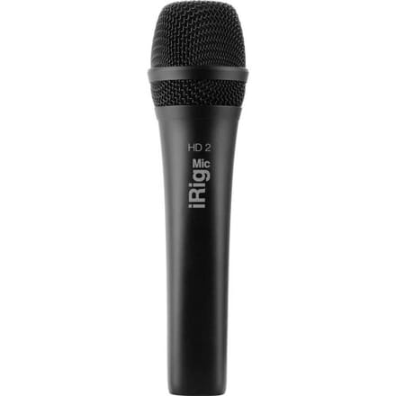 Smartphone microfoon IK Multimedia iRig Mic HD 2 Zendmethode:Kabelgebonden Incl. kabel, Incl. tas, Incl. standaard