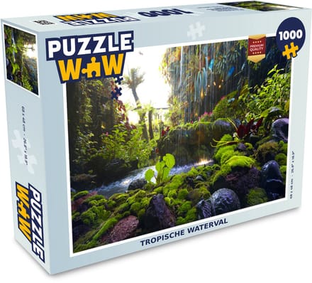 Puzzel Tropische waterval - Legpuzzel - Puzzel 1000 stukjes volwassenen