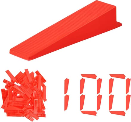 Tegelnivelleringssysteem met 100 herbruikbare wiggen voor perfecte tegelplaatsing
