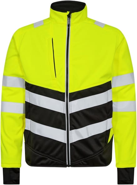 Engel Safety softshell jack 1150-237 - Hi-vis Yellow / Black - S