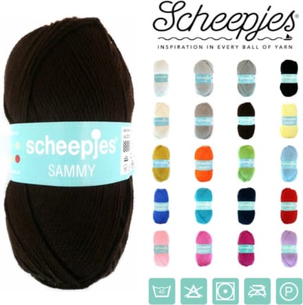 Scheepjes - Sammy - 115 Bruin - set van 10 bollen x 100 gram
