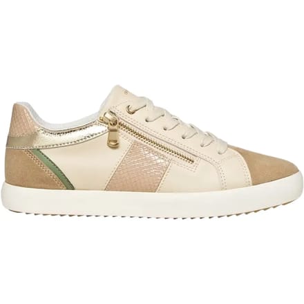 GEOX BLOMIEE DAMES Sneakers - BEIGE/MELKWIT - Maat 39