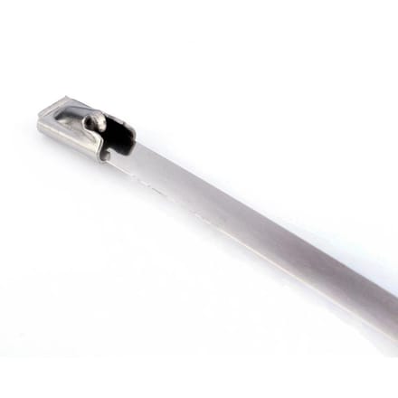 50 stuks 8  (4.6200mm) RVS Uitlaatwikkeling Gecoat Zelfborgende Kabelbinders
