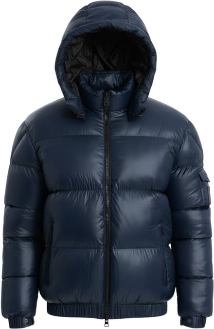 OMBRE Jas - Polyamide - Lange Mouw - Rits Marine L